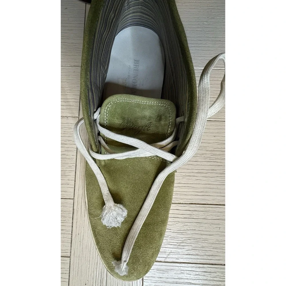 Bruno Magli Men Chukka Desert Green Suede‎ Ankle Lace Up Boots Leather Sz 10